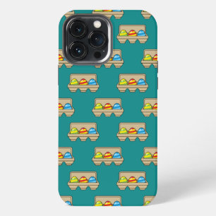 Pack of Colourful Cartoon Easter Eggs iPhone 13 Pro Max Case