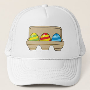 Pack of Colourful Cartoon Easter Eggs Trucker Hat