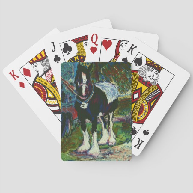 Pack of Playing Cards for Horse Lover, Shire Horse (Back)
