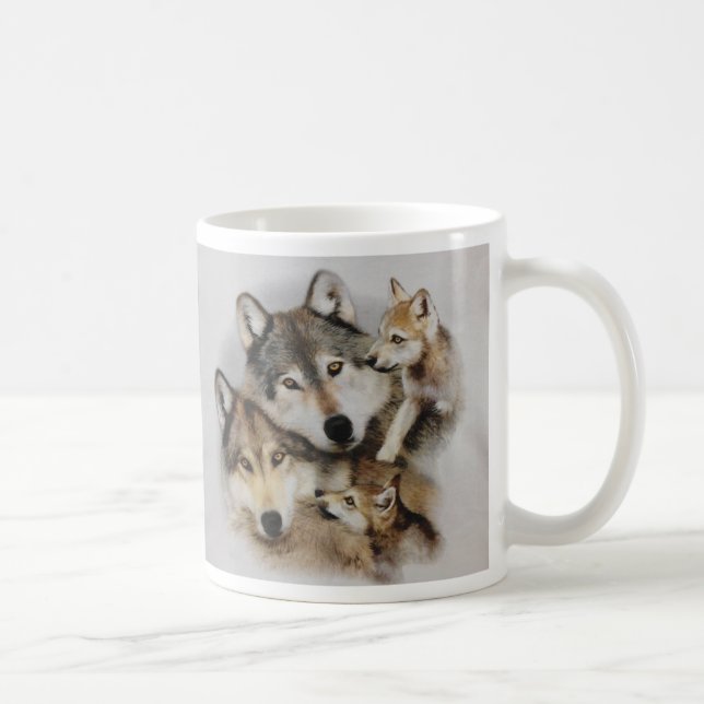 pack of wolves coffee mug (Right)