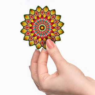 Pack of Yellow and red mandala