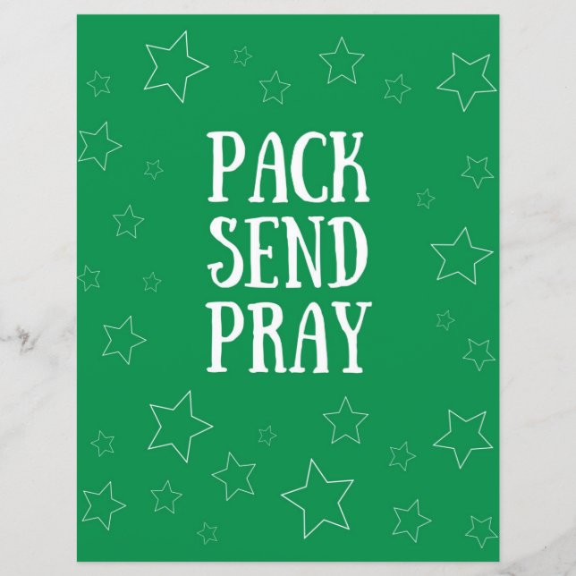 Pack Send Pray Paper (Front)
