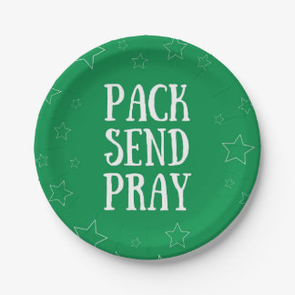 Pack Send Pray Paper Plate
