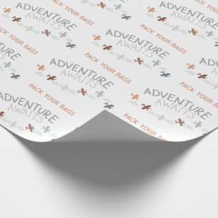 Pack Your Bags Adventure Awaits Wrapping Paper
