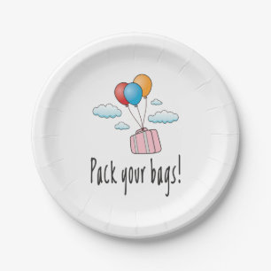 Pack your bags and let’s go on holiday paper plate