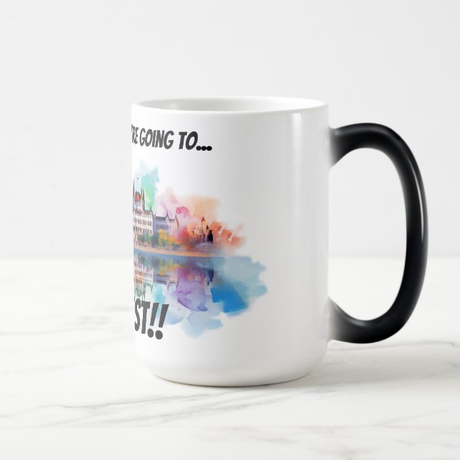 Pack your bags Budapest Magic Mug (Right)