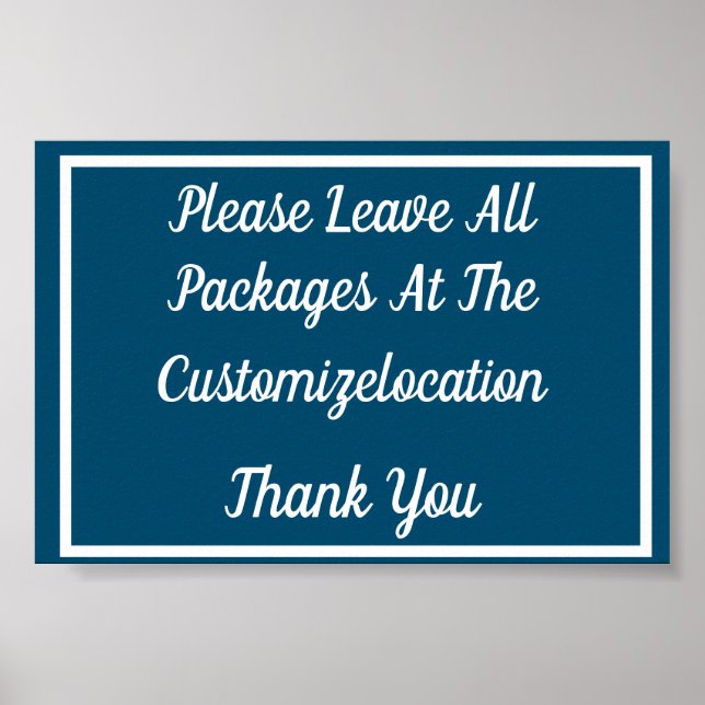 Package Delivery Sign (Front)