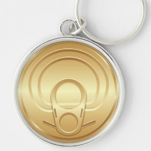 Package Tin Can Lid Keychain
