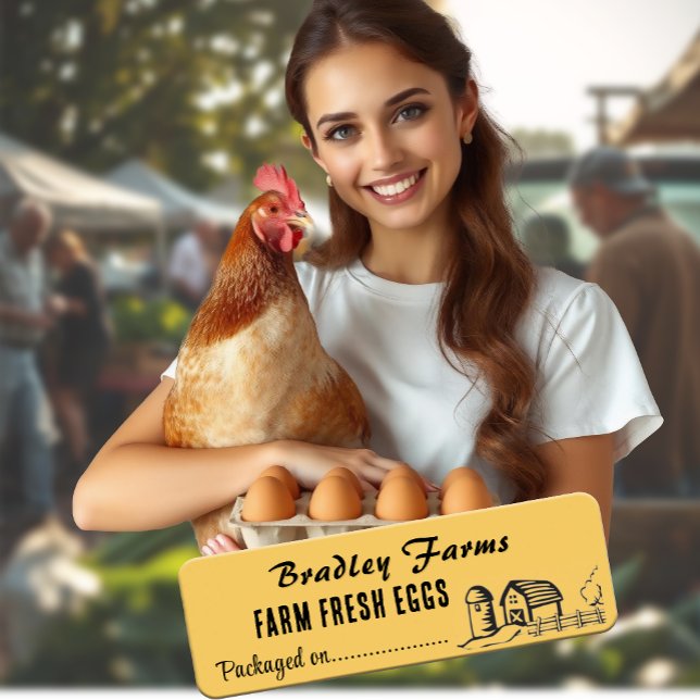 Packaged On Date Farmers Market Food Product Label (Creator Uploaded)