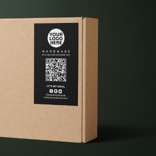 Packaging Logo QR Code Shipping Box Seal Label