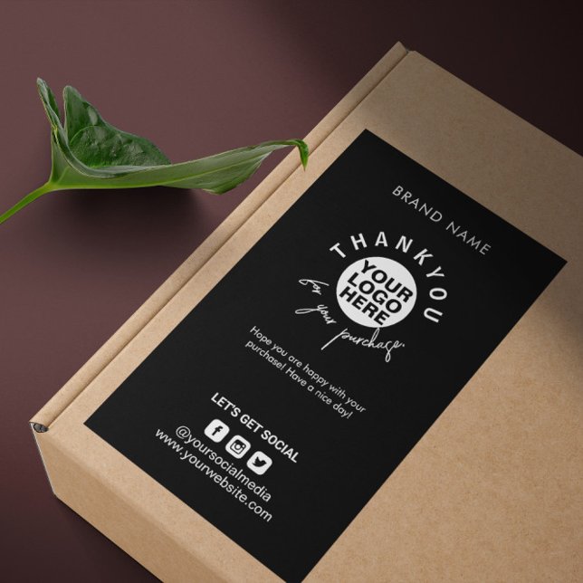 Packaging Logo Thank You Shipping Box Seal Label (Creator Uploaded)