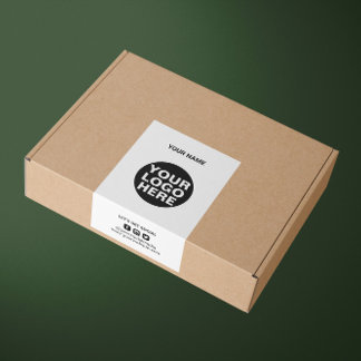 Packaging Logo Trendy Shipping Box Seal Label