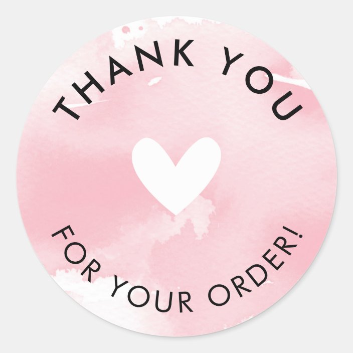 PACKAGING PRODUCT LABEL thank you for your order Zazzle