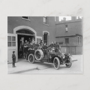Packard Fire Squad, 1911 Postcard