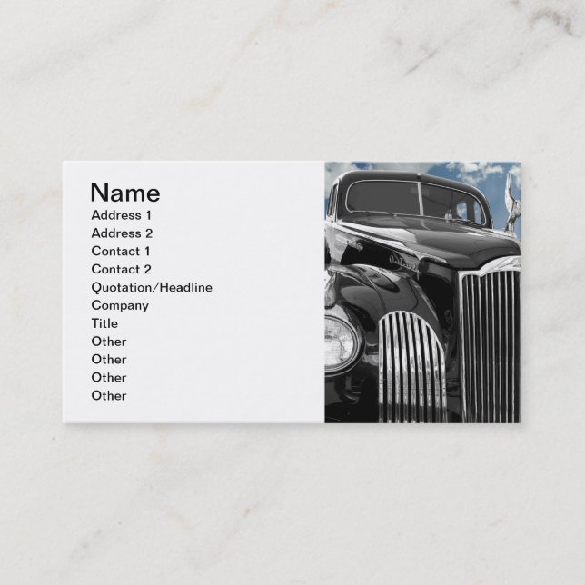 Packard One Twenty Business Card (Front)