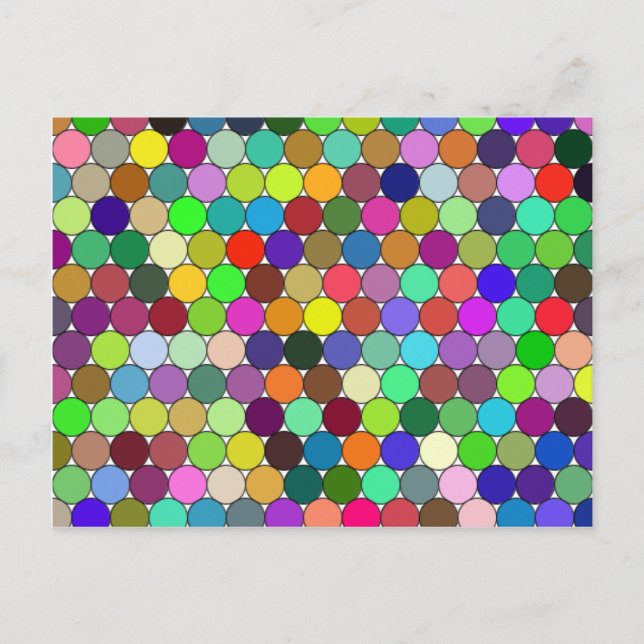 Packed Circles Postcard (Front)