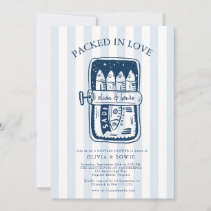 Packed in Love Coastal Sardines Couples Shower Invitation