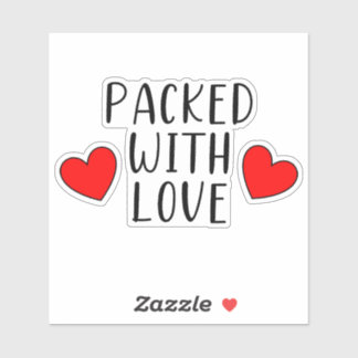 Packed with Love Custom-Cut Vinyl Sticker