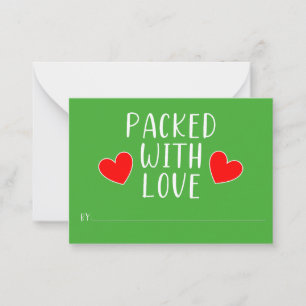 Packed with Love Flat Note Card
