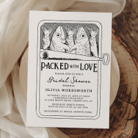 Packed with Love Sardine Tinned Fish Bridal Shower