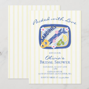 Packed with Love Sardines Bridal Shower Invitation