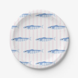 Packed with Love Sardines Bridal Shower Paper Plate
