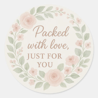 Packed with Love Sticker – Floral Blush