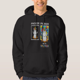 Packer People With Autism Puzzle Unicorn Neurodive Hoodie