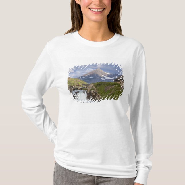 Packers lead string of horses over bridge above T-Shirt (Front)