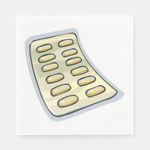 Packet Of Pills Napkin