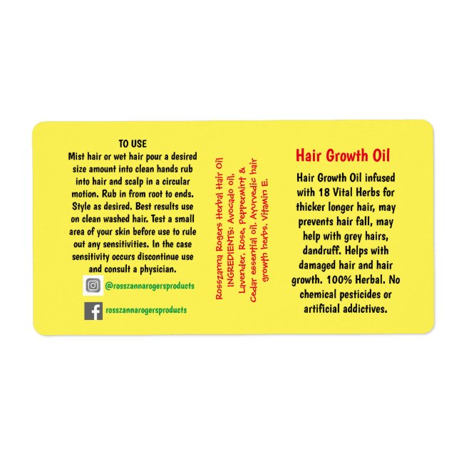 Packing Label (Front)