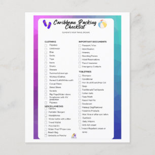 Packing list flyer