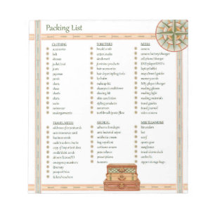 Packing List - Notepad