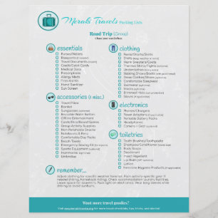 Packing List: Road Trip (Group)