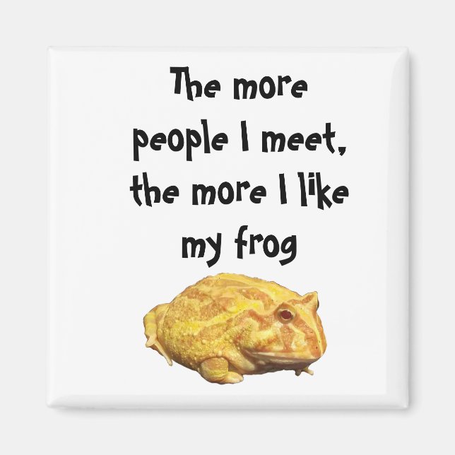 Pacman Frog Lemon Magnet (Front)