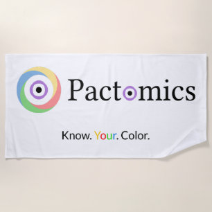 Pactomics. Know. Your. Colour.  Beach Towel