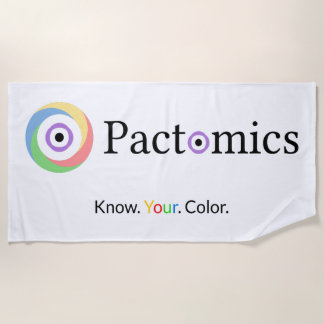Pactomics. Know. Your. Colour.  Beach Towel