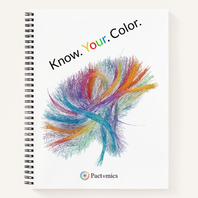 Pactomics. Know. Your. Colour.  Notebook (Front)