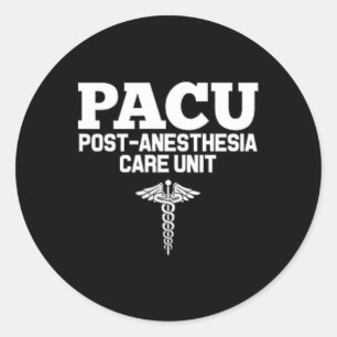Pacu Anaesthesia Registered Nurse Hospital Rn Classic Round Sticker