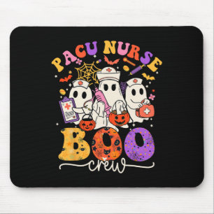 Pacu Boo Crew Costume Funny Nurse Ghost Halloween Mouse Mat