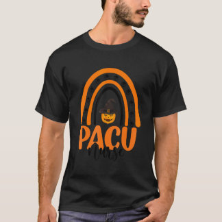 Pacu Nurse Pacu Halloween Pumpkin Rainbow Nursing T-Shirt