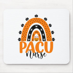 Pacu Nurse Rainbow Pacu Nursing Pumpkin Halloween Mouse Mat