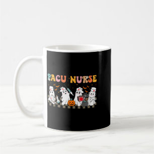 Pacu Nurse Spooky Ghost Halloween Cute Nursing Coffee Mug