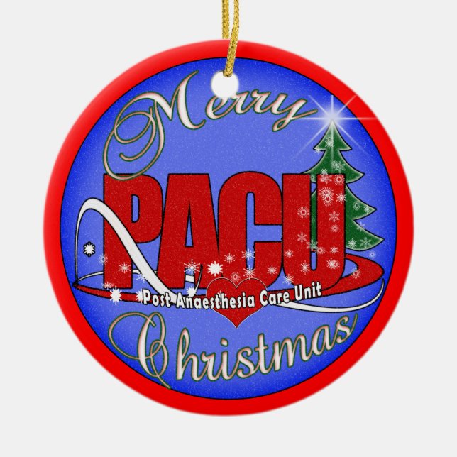 PACU Post-Anaesthesia Care Unit CHRISTMAS ORNAMENT (Front)