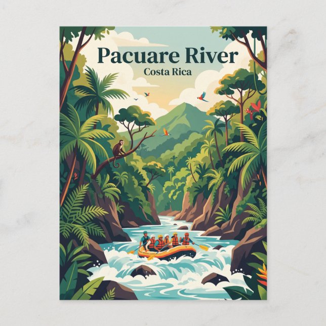 Pacuare River Costa Rica Postcard (Front)
