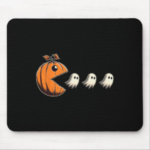 Pacween Funny Halloween Pumpkin Ghost Chomp Gamer Mouse Mat
