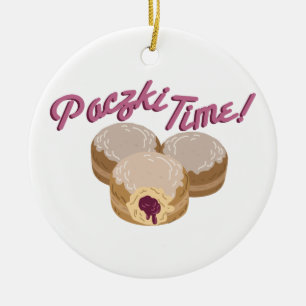 Paczki Time Ceramic Tree Decoration