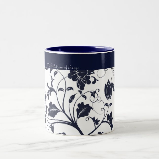Pad4, The Solid time of change Two-Tone Coffee Mug (Center)