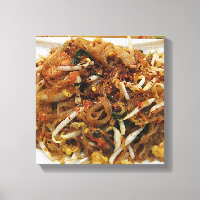 Pad Thai [ผัดไทย] Thailand Street Food Canvas Print (Front)
