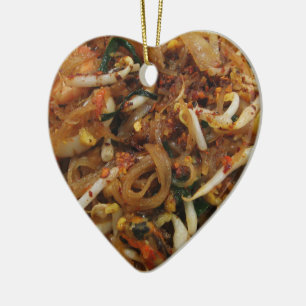 Pad Thai [ผัดไทย] Thailand Street Food Ceramic Tree Decoration